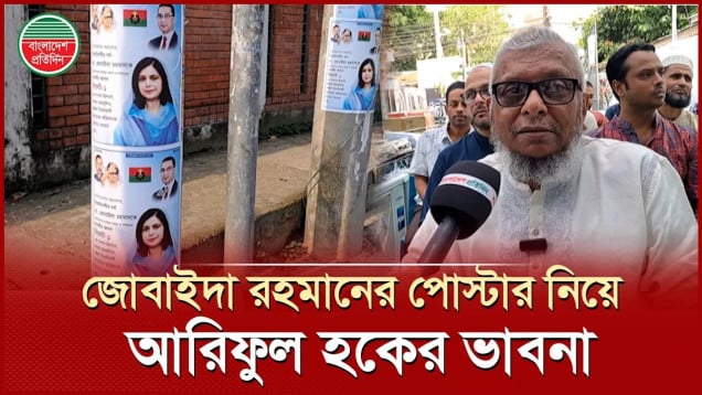 সিলেট-১ আসনে জোবাইদা রহমানকে চেয়ে পোস্টারের বিষয়ে আরিফুল হক যা বললেন