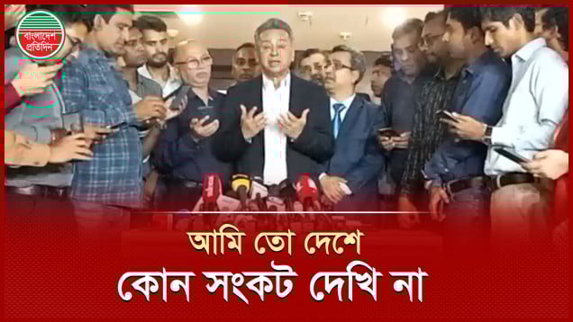 আমি তো দেশে কোন সংকট দেখি না- আমীর খসরু মাহমুদ চৌধুরী