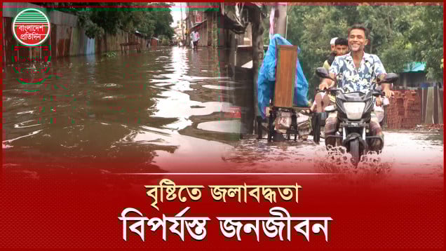 টানা বৃষ্টিতে হাঁটু পানিতে তলিয়ে গেছে নোয়াখালী, বিপর্যস্ত জনজীবন