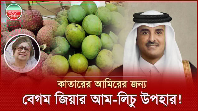 কাতারের আমির প্রধানমন্ত্রীকে বাংলাদেশের মৌসুমী ফল উপহার পাঠালেন বেগম খালেদা জিয়া