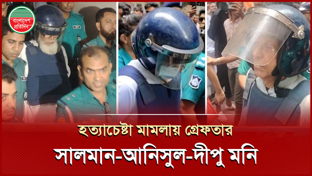 হত্যা চেষ্টা মামলায় গ্রেফতার সালমান, আনিসুল, দীপু মনিসহ সাত জন