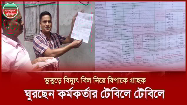 ভুতুড়ে বিদ্যুৎ বিল নিয়ে বিপাকে গ্রাহক, ঘুরছেন কর্মকর্তার টেবিলে টেবিলে
