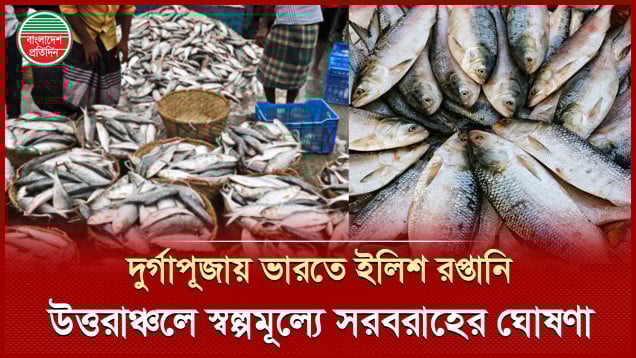 দুর্গাপূজায় ভারতে ইলিশ রপ্তানি