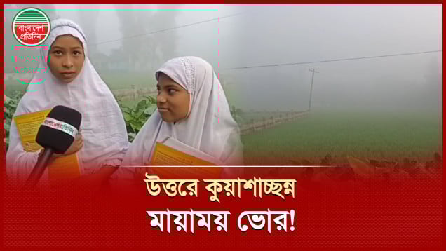উত্তরের জেলাগুলোতে ঘন কুয়াশায় শীতের আগমনী বার্তা