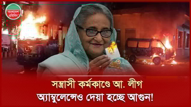 হাসিনার বিরুদ্ধে রায় ঘিরে রাজনৈতিক কর্মসূচির নামে আ. লীগের সন্ত্রাসী কর্মকাণ্ড
