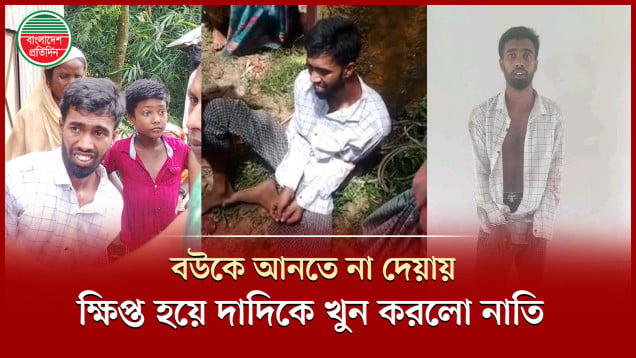 রাগ করে চলে যাওয়া বউকে আনতে না দেয়ায় কুপিয়ে দাদিকে হত্যা করলো নাতি