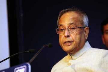 রাষ্ট্রপতি প্রণব মুখার্জি কলকাতায়
