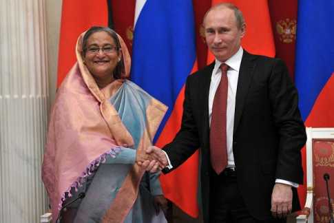 শেখ হাসিনাকে পুতিনের অভিনন্দন