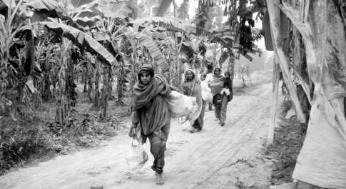 কুষ্টিয়ায় গ্রামে ভাঙচুর লুটপাট আতঙ্কে বাড়ি ছাড়ছে মানুষ 