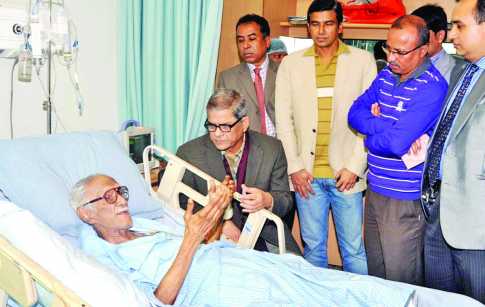 এবিএম মূসার শয্যাপাশে ফখরুল