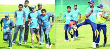 ম্যাচের আগে দুই দেশের ক্রিকেটাররা প্রস্তুতি সেরে নিচ্ছেন
