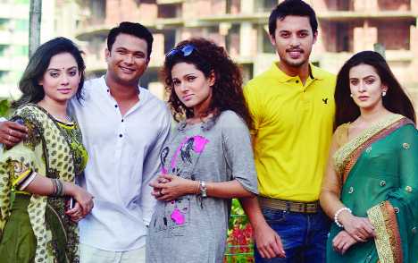 একই টেলিফিল্মে পাঁচ তারকা