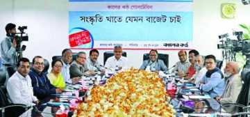 সংস্কৃতি খাতেযেমন বাজেট চাই