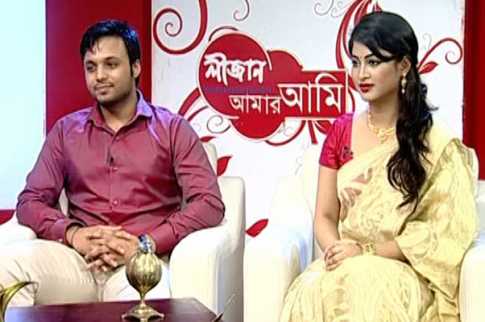 স্বামীসহ টেলিভিশনে সারিকা