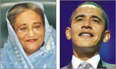 হাসিনা-ওবামা শুভেচ্ছা বিনিময়
