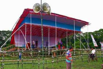 খালেদার জনসভাস্থলে লোকসমাগম শুরু