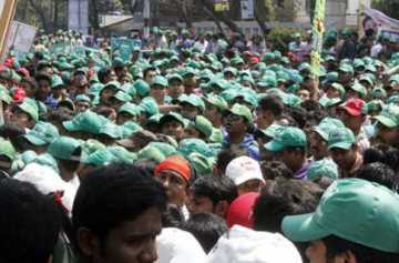 সমাবেশস্থলে প্রধানমন্ত্রী
