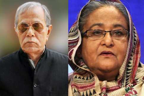 টুঙ্গিপাড়ায় রাষ্ট্রপতি ও প্রধানমন্ত্রী