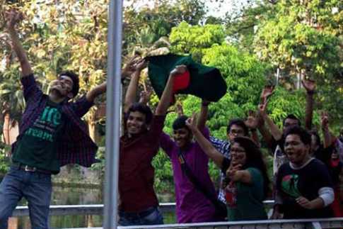 টাইগারদের শুভকামনায় কলকাতায় শোভাযাত্রা