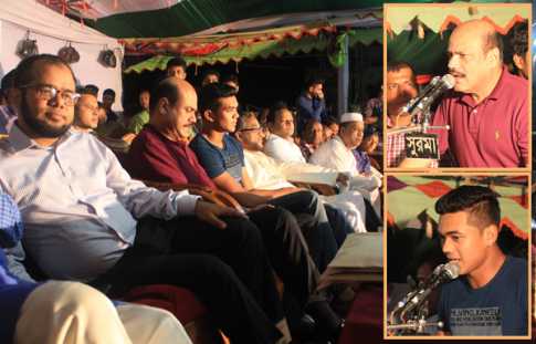 তাসকিনকে সংবর্ধনা দিলো বড়লেখাবাসী