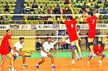 বাংলাদেশ ও কিরঘিস্তানের খেলার দৃশ্য 