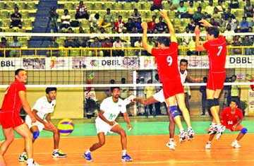 বাংলাদেশ ও কিরঘিস্তানের খেলার দৃশ্য 