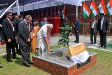 দূতাবাসের চ্যান্সারি কমপ্লেক্স উদ্বোধন করলেন মোদি