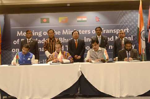 চার দেশে সড়ক যোগাযোগে চুক্তি স্বাক্ষর