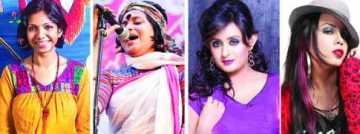 পিছিয়ে নেই নারী ব্যান্ডশিল্পীরা 