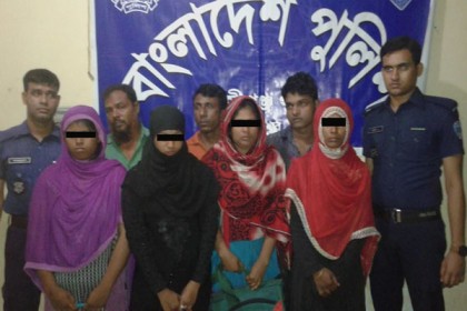 চাঁদপুরে অসামাজিক কার্যকলাপের দায়ে সাতজনের জেল