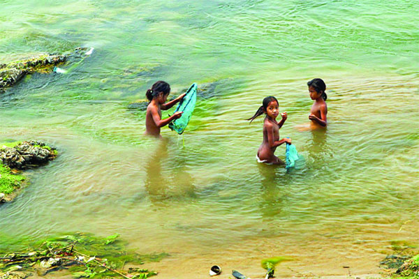 মেকং নদীর বালুচরে
