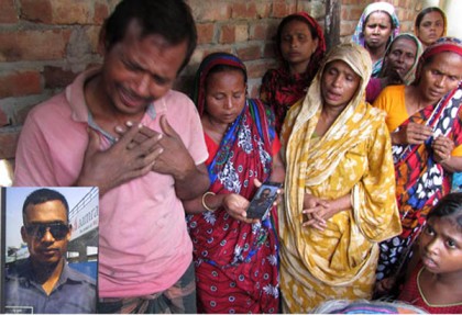 কনস্টেবল মুকুলের গ্রামের বাড়িতে শোকের মাতম
