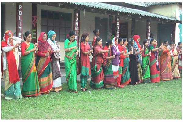 নেত্রকোনায় নারীদের মহান বিজয় দিবস উদযাপন