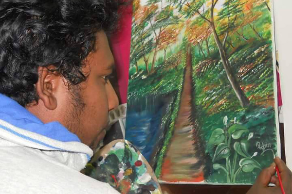 আমিরাত প্রবাসী রবিন পেলেন শিল্পীর স্বীকৃতি

