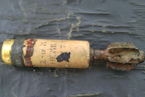 সিলেটে বিএসএফ'র ছোড়া মর্টারশেল উদ্ধার