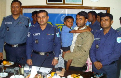 অপহৃত শিশু সামী গাজীপুর থেকে উদ্ধার, গ্রেফতার ১