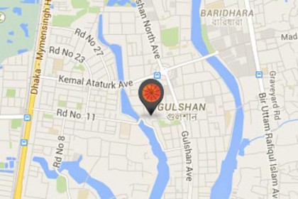 গুলশান-২'র ৫৫নং সড়কে ধস