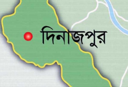 দিনাজপুরে নিয়ন্ত্রণ হারিয়ে ট্রাক খাদে