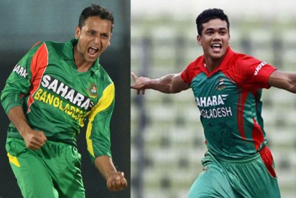 তাসকিন-সানির নিষেধাজ্ঞার প্রতিবাদে ব্রাহ্মণবাড়িয়ায় মানববন্ধন