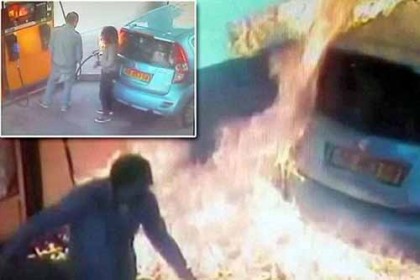 সিগারেট না পেয়ে পেট্রোল পাম্পে আগুন! (ভিডিও)