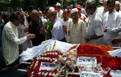 জাতীয় প্রেসক্লাবে সাদেক খানের মরদেহ