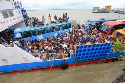 কাওড়াকান্দি-শিমুলিয়ায় নৌযান চলাচল ব্যহত