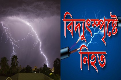 বরিশালে বজ্রপাত ও বিদ্যুৎস্পৃষ্ট হয়ে দু'জনের মৃত্যু