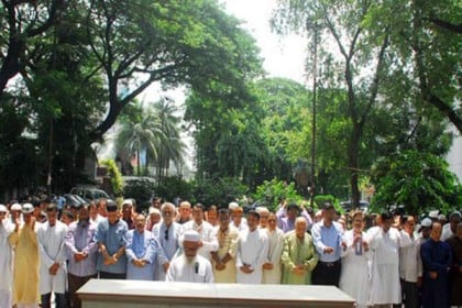 ফাহিম মুনয়েমের প্রথম জানাজা অনুষ্ঠিত
