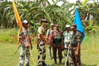 চুয়াডাঙ্গার পৃথক সীমান্তে বিজিবি-বিএসএফ পতাকা বৈঠক