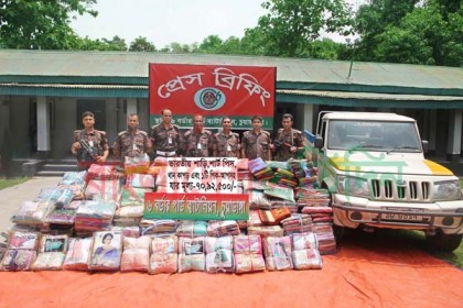চুয়াডাঙ্গায় ৭১ লাখ টাকার ভারতীয় মালামাল আটক