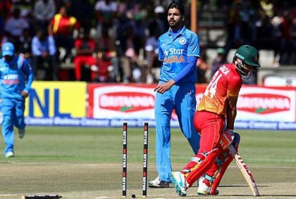 টসে জিতে ব্যাটিংয়ে জিম্বাবুয়ে