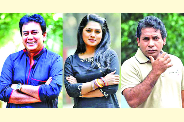 এক ছবিতে জাহিদ-তিশা-মোশাররফ