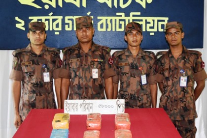 টেকনাফে ৫৮ হাজার পিস ইয়াবা উদ্ধার