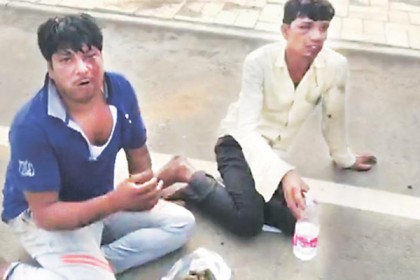 হরিয়ানায় গরুর মাংস বহনকারীদের গোবর খাওয়ানোর অভিযোগ